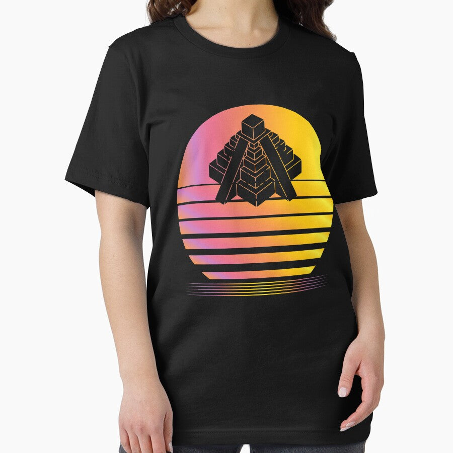Teotihuacan Synthwave - Board Game Inspired Graphic - Tabletop Gaming  - BGG by MeepleDesign
