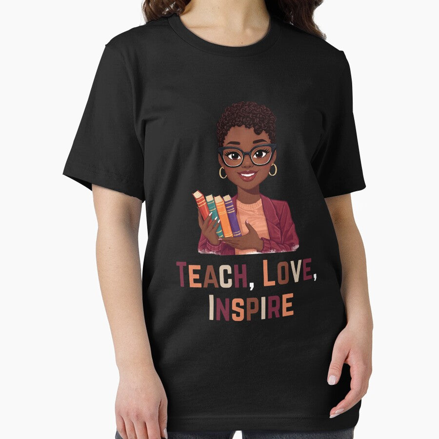 Teach Love Inspire – Empowering Black Woman Teacher Design by LaceRenee