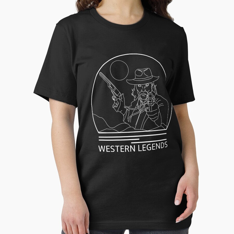 Western Legends Minimalist Line Drawing - Board Game Inspired Graphic - Tabletop Gaming  - BGG by MeepleDesign