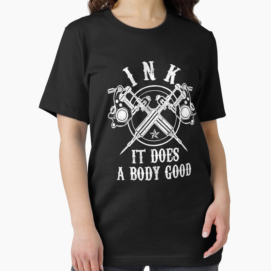 Ink It Does A Body Good Tattoo Guns Vintage Ink Inked Funny Tattoo Artist Gift by GardNewerd