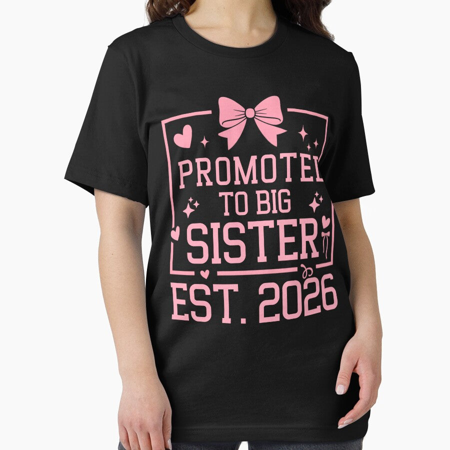 Promoted to Big Sister 2026 Cute Bow Sibling Announcement by THREE LITTLE BEANS