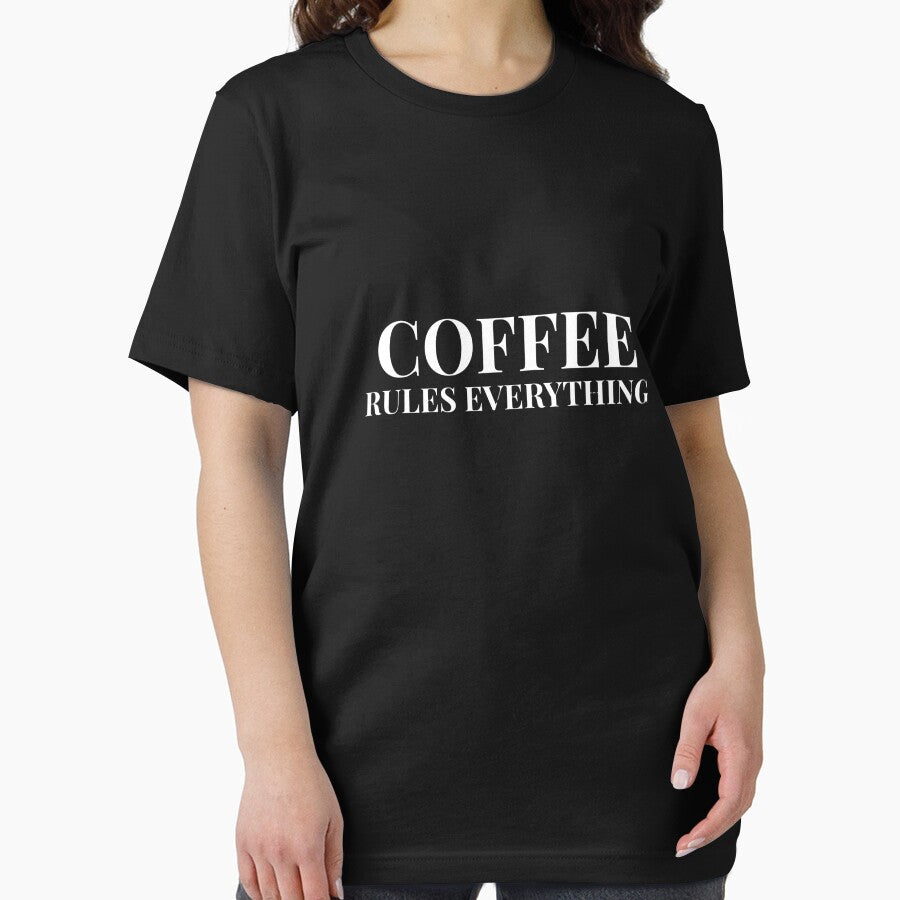 Coffee Rules Everything Design For Dark Clothing by Coffee Vibes