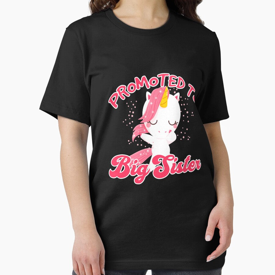 Promoted To Big Sister - Cute Unicorn Rainbow by PrintPress