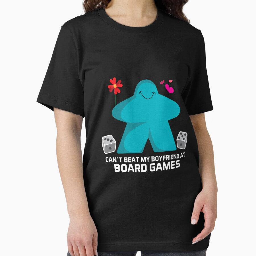 Can't Beat My Boyfriend At Board Games Gaming Graphic - Tabletop Gaming by MeepleDesign