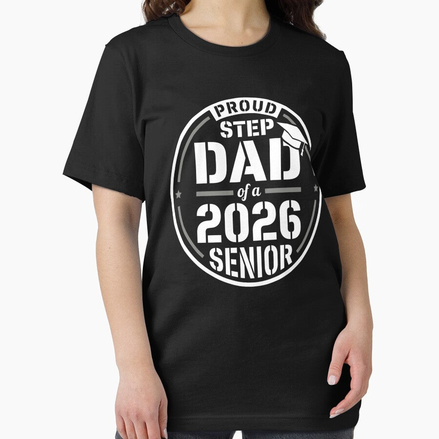Proud Step Dad Class of 2026 by FreshVibe Prints