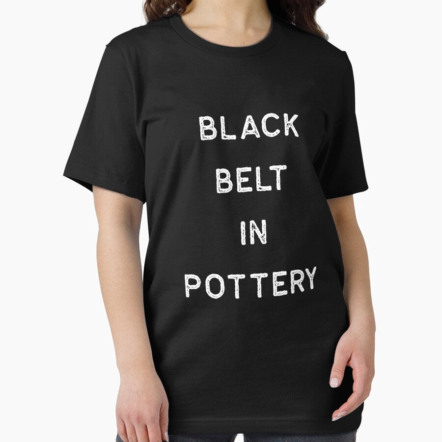 Pottery Design Black Belt In Light Clay Ceramics Artist Clay Funny Gift by threadsmonkey