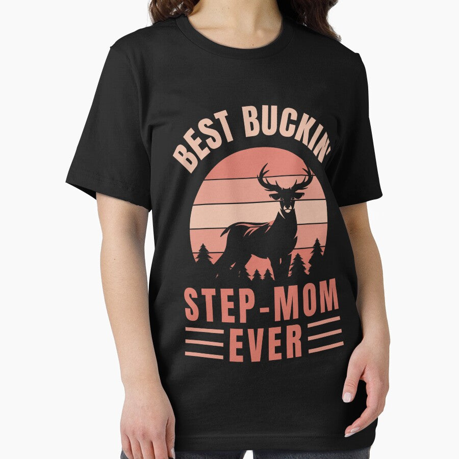 Hunting Step Mom Deer Camo Mother by DadJokeDescript
