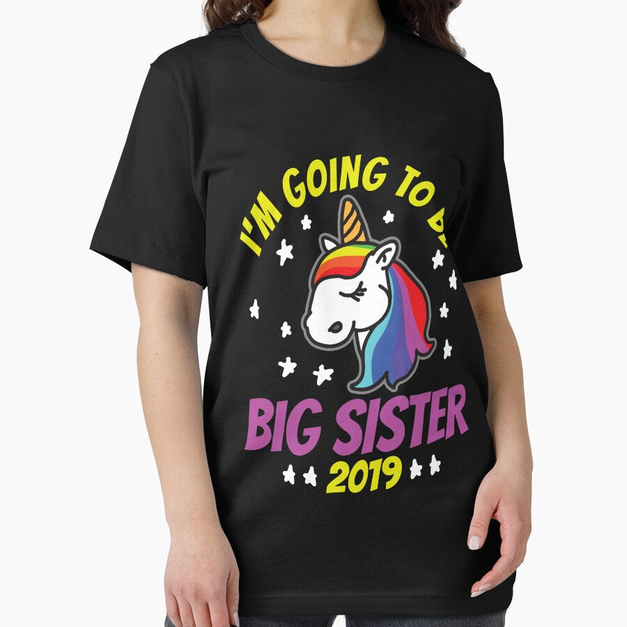 Big Sister Sibling Unicorn T-Shirt by 4tomic