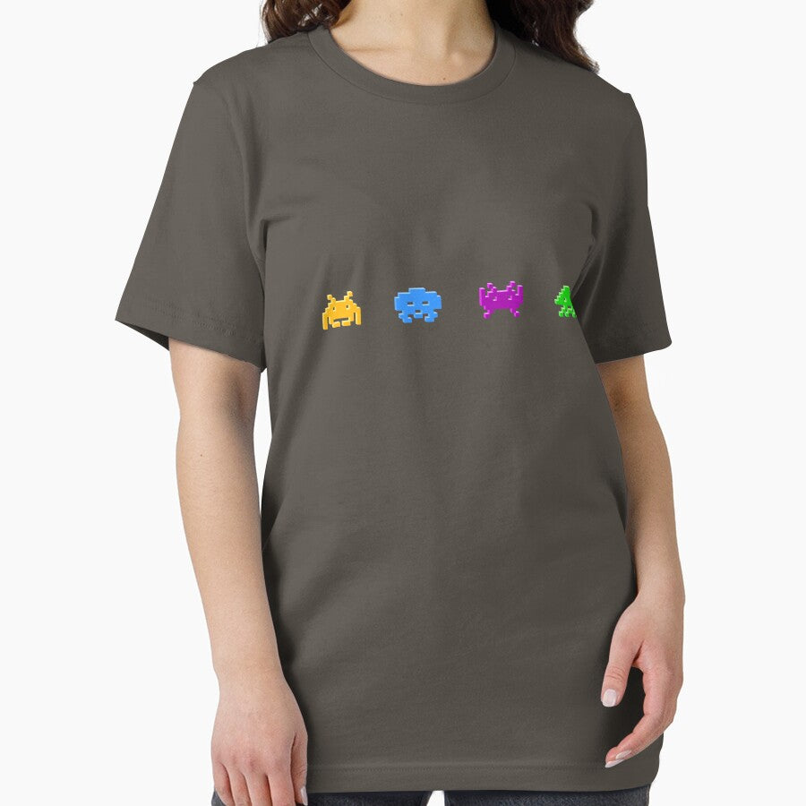 Classic Space Invaders 3D block horizontal by GeekShirts Shop