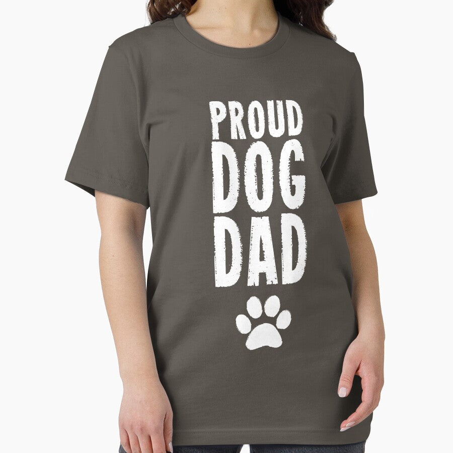 Proud Dog Dad Shirt by HungryDino