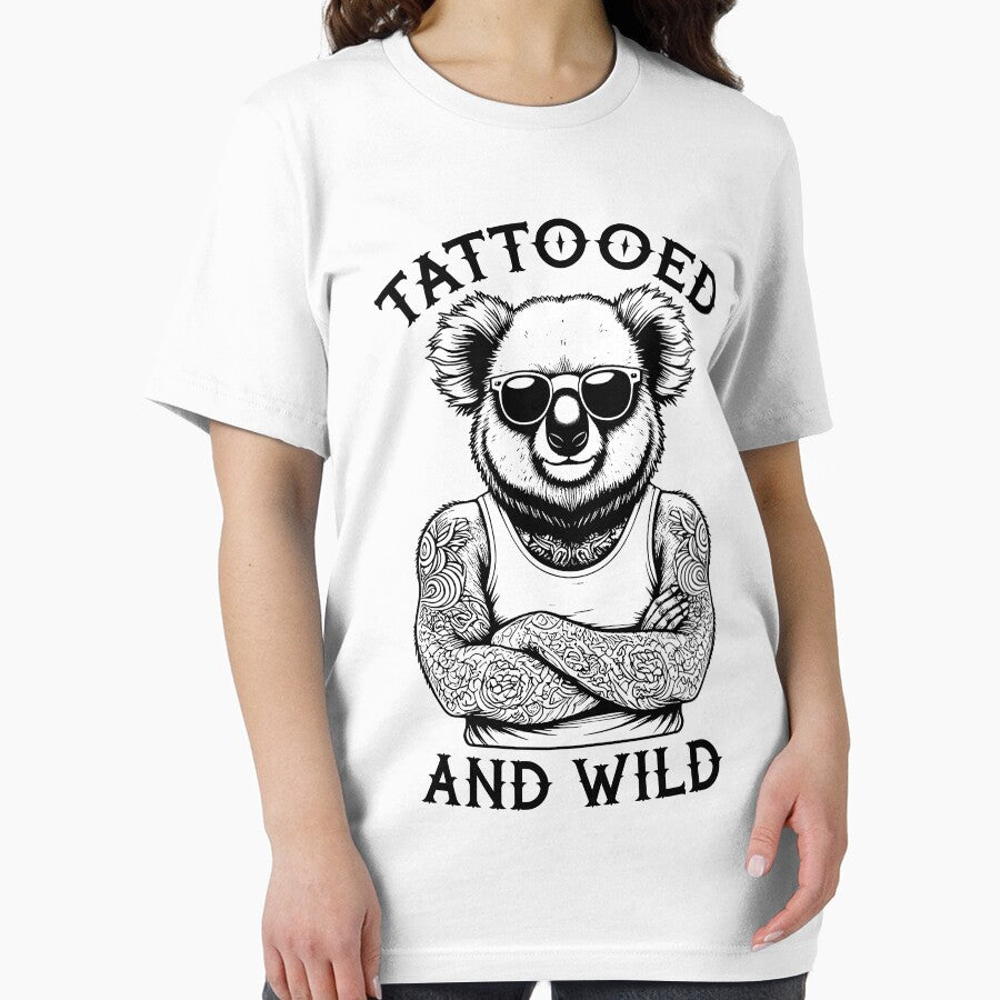 Tattooed And Wild Funny Inked Koala Animal Tattoo Lover by GrandeDuc