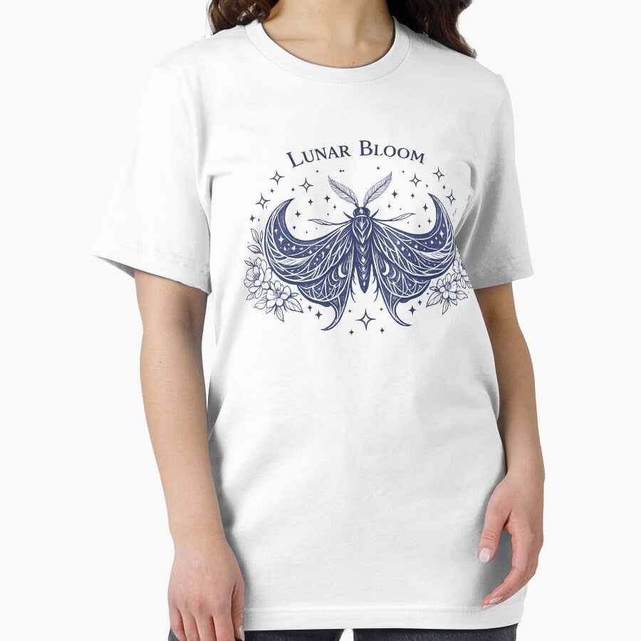 Lunar Bloom Moth – Celestial Floral Night by SidTastic