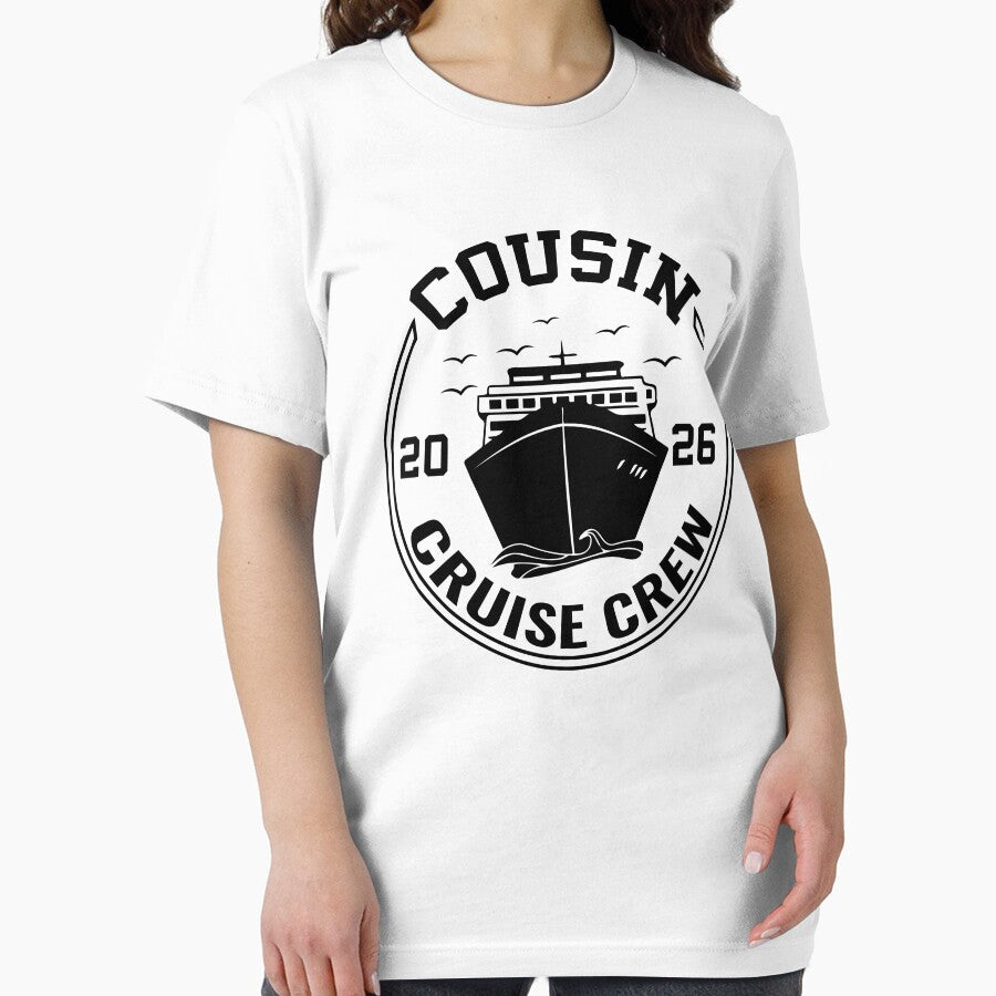 Cousin Cruise Crew 2026 Family Vacation Nautical Logo Art by PixelWaveBD