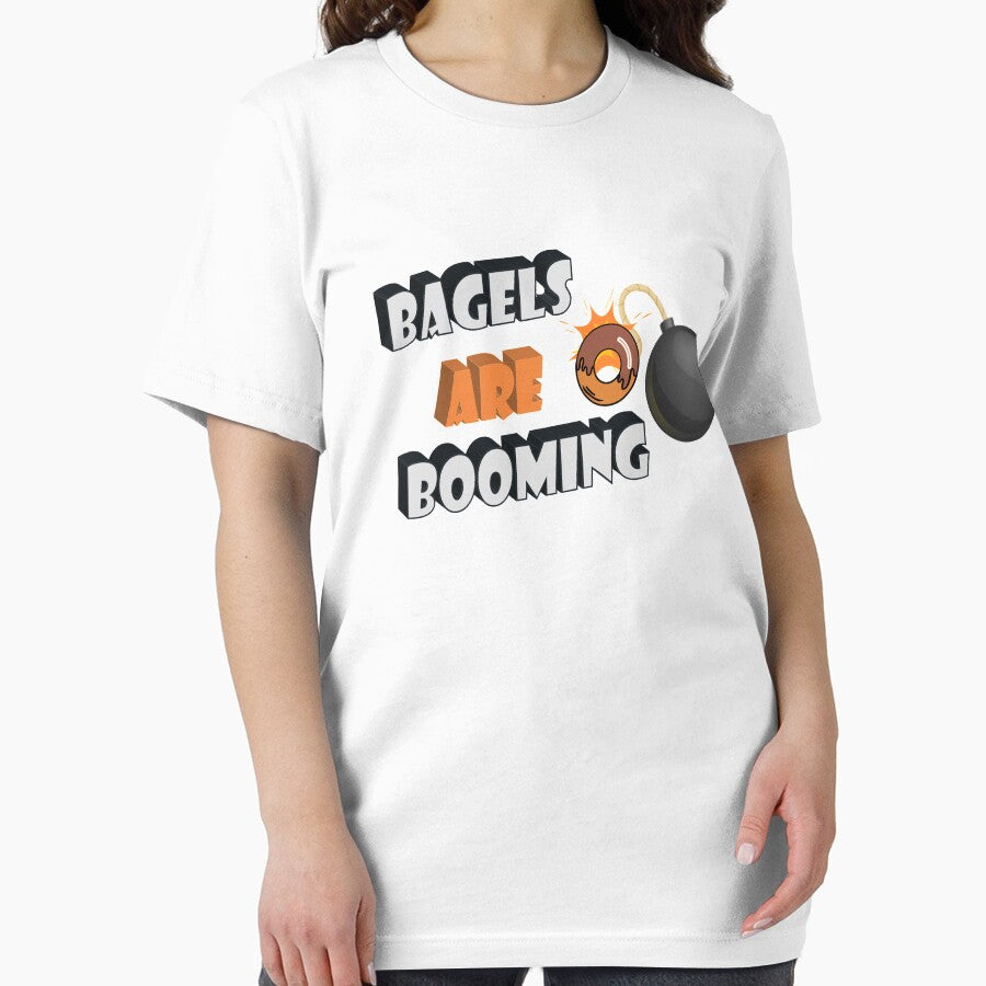 Bagels are booming, Funny shirt meme, Cool Gift for Men, Bagels lover, Present for fathers day, Slim Fit 3D by Annona-