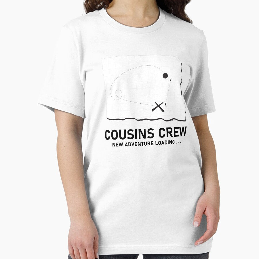 Cousins Crew – New Adventure Loading Funny Family Travel T Shirt Design by PixelWaveBD