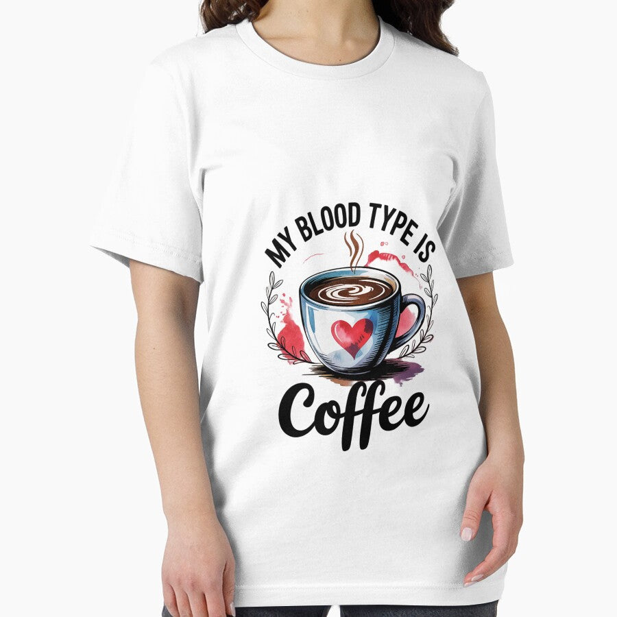 My Blood Type Is Coffee Grey Small Fit by MythWoot