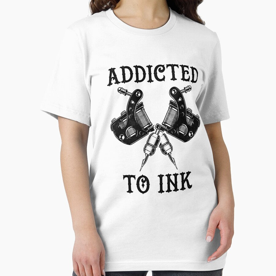 Cool Addicted To Ink Funny Tattoo Artist Gift by GardNewerd