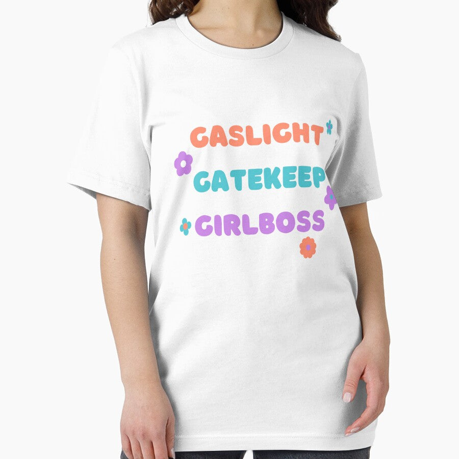 Copy of Gaslight Gatekeep Girlboss | Sarcastic Boho Floral Quote for Women by MiaDelelai