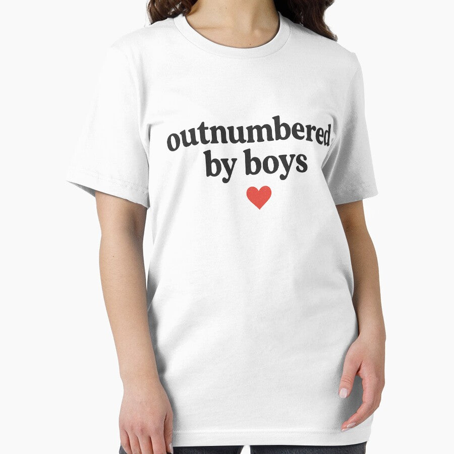 Outnumbered By Boys Funny Boy Mom Motherhood Design by MAHverse