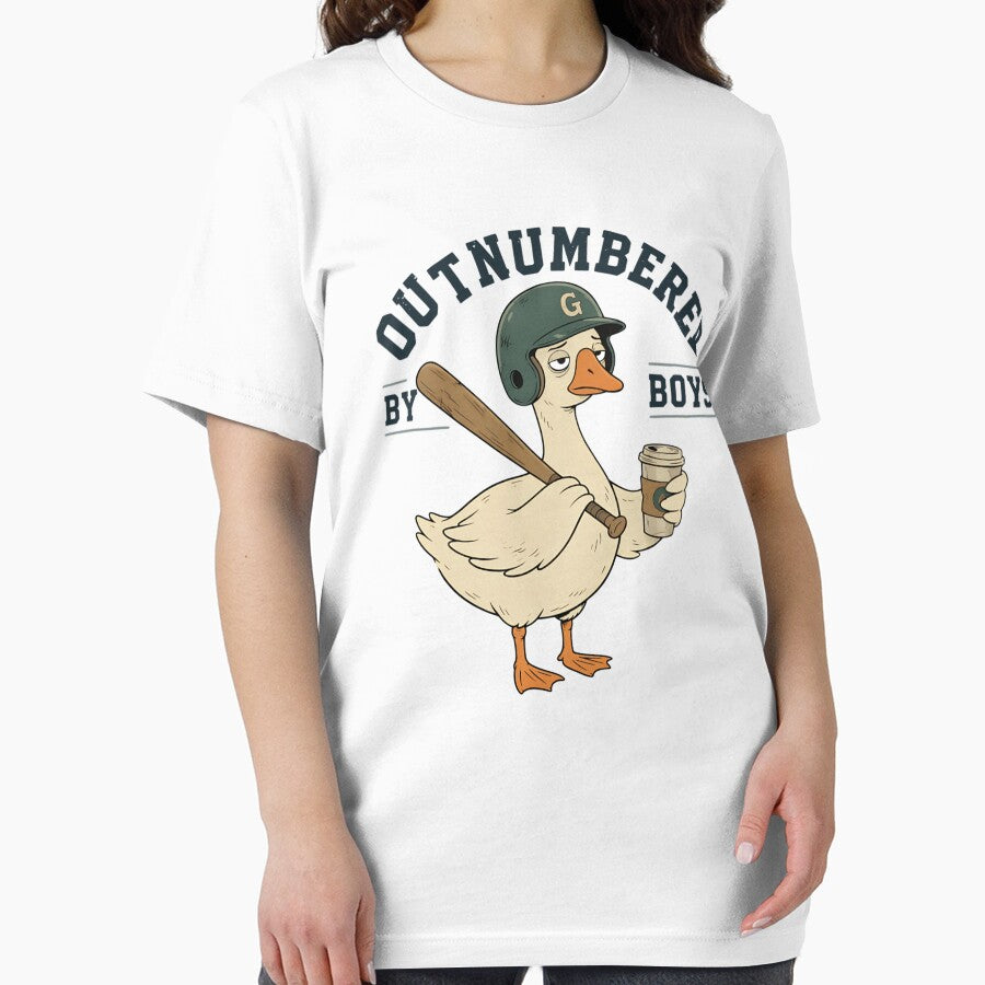 Outnumbered By Boys Funny Goose Boy Mom Life Meme by SchoebenIllijah
