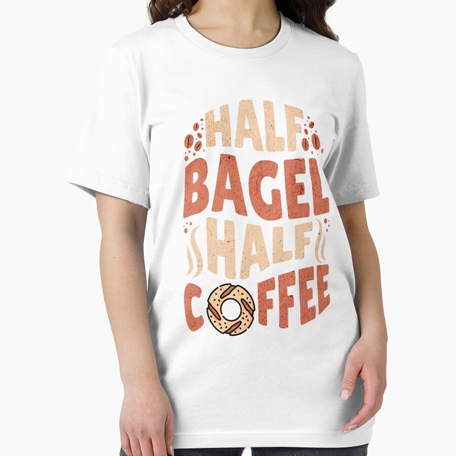 Half Coffee Half Bagel Breakfast Lovers by knittybynatured