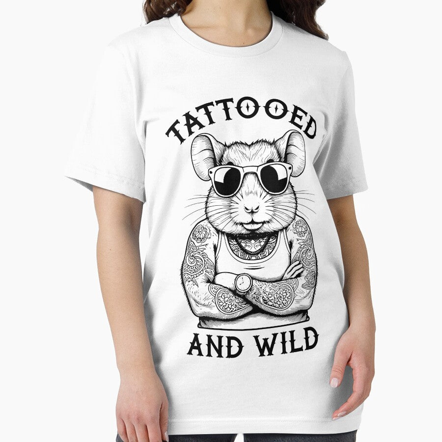 Tattooed And Wild Funny Inked Hamster Animal Tattoo Lover by GrandeDuc