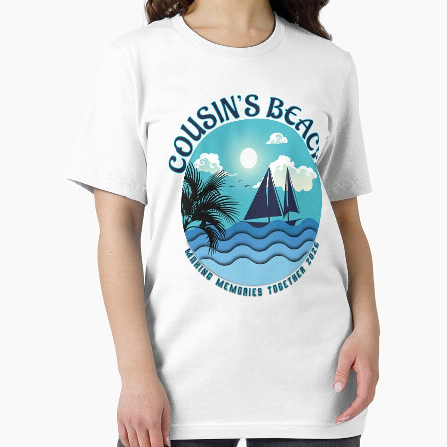 Cousin Beach Making Memories Together | Premium Cousin Crew Summer Vacation Design by PixelWaveBD