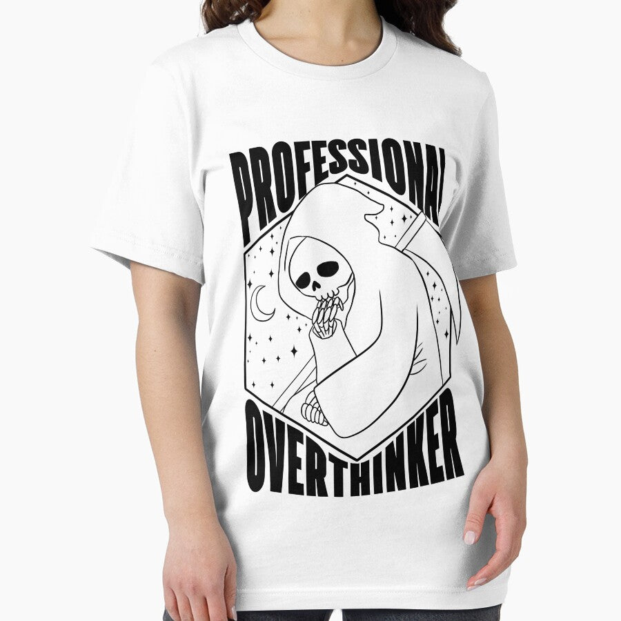 Professional overthinker funny grim reaper design by Yarafantasyart