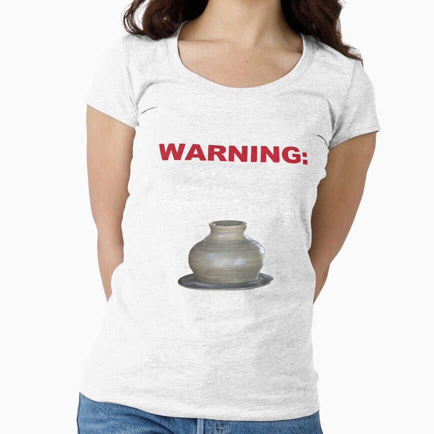 WARNING: I have a tendency to throw things / Pottery Humor by bryanmcclelland