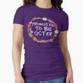 Promoted To Big Sister Floral Flowers Pregnancy Pregnant Announcement Announce Surprise Expecting New Baby by CarbonClothing