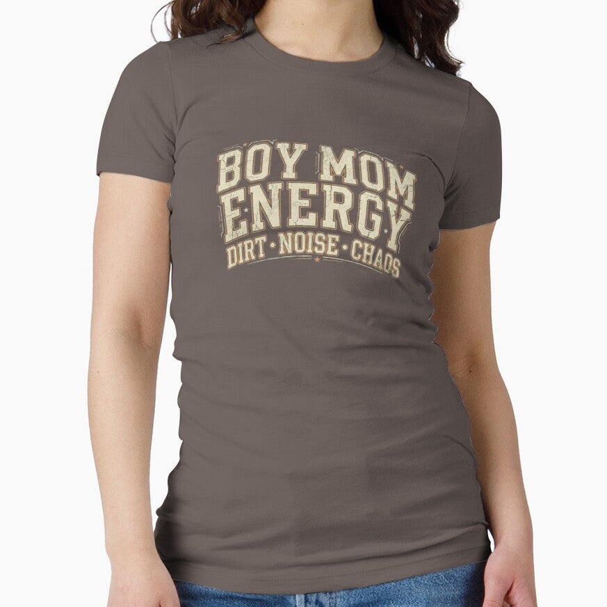 Boy Mom Energy Dirt Noise Chaos Funny Gifts by Roslet