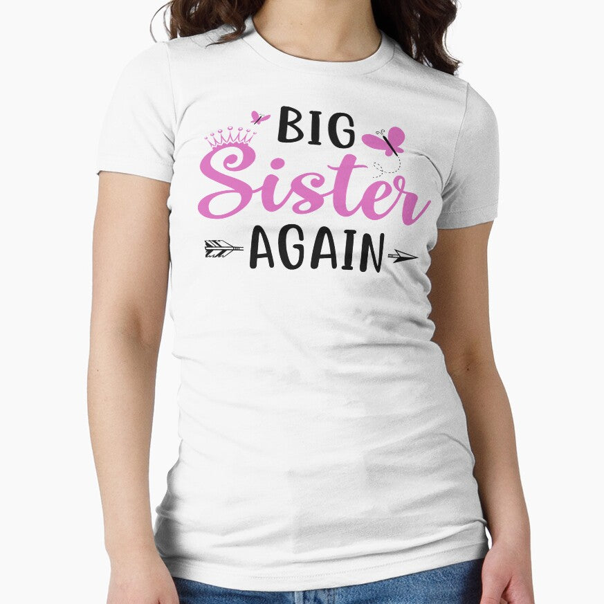 Big Sister again Sibling Older Daughter Pregnancy Announcement by Best Designer