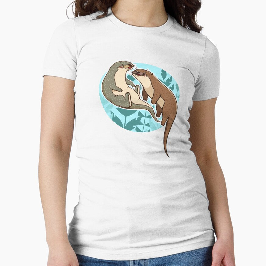 couple otters by exponentialart