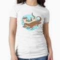 significant otters - otters holding hands by exponentialart