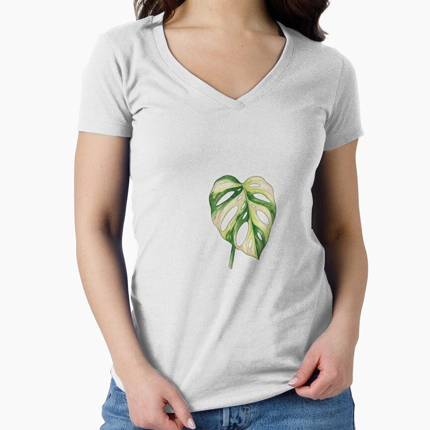 Aesthetic Variegated Monstera Adansonii Botanical Art by SanclairGoods