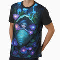 Underwater Dream - Girl in Seashell with Jellyfish Glow by Magical Art Store