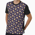 Night Flyers - Cartoon Butterflies Wildlife Pattern by K Design Store