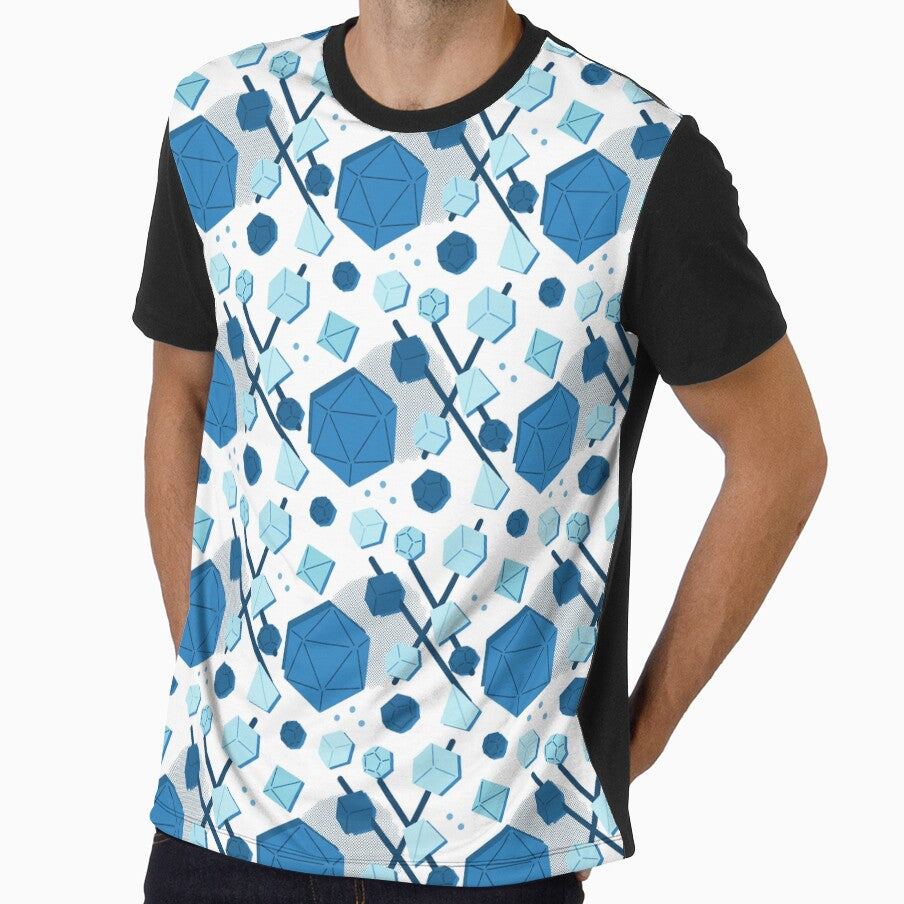 Dice Pattern - blue by ohdormouse
