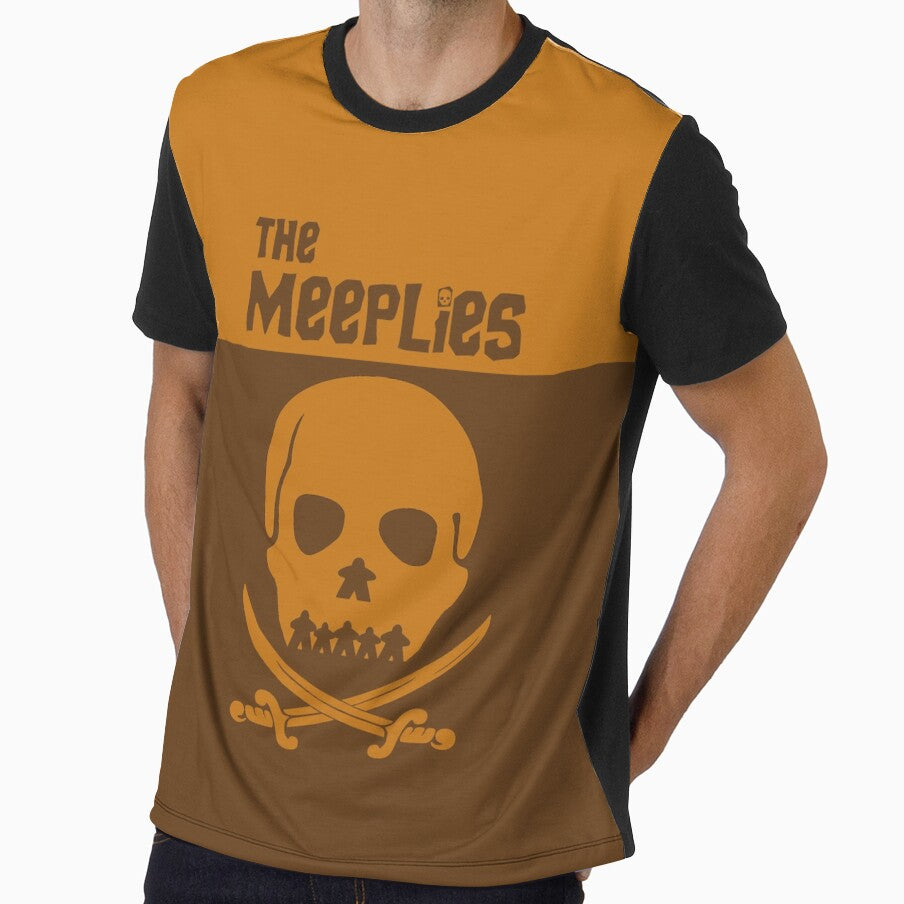 The Meeplies Never Say Die! Meeple Board Gaming Minimal Movie Poster by Nerfenstein