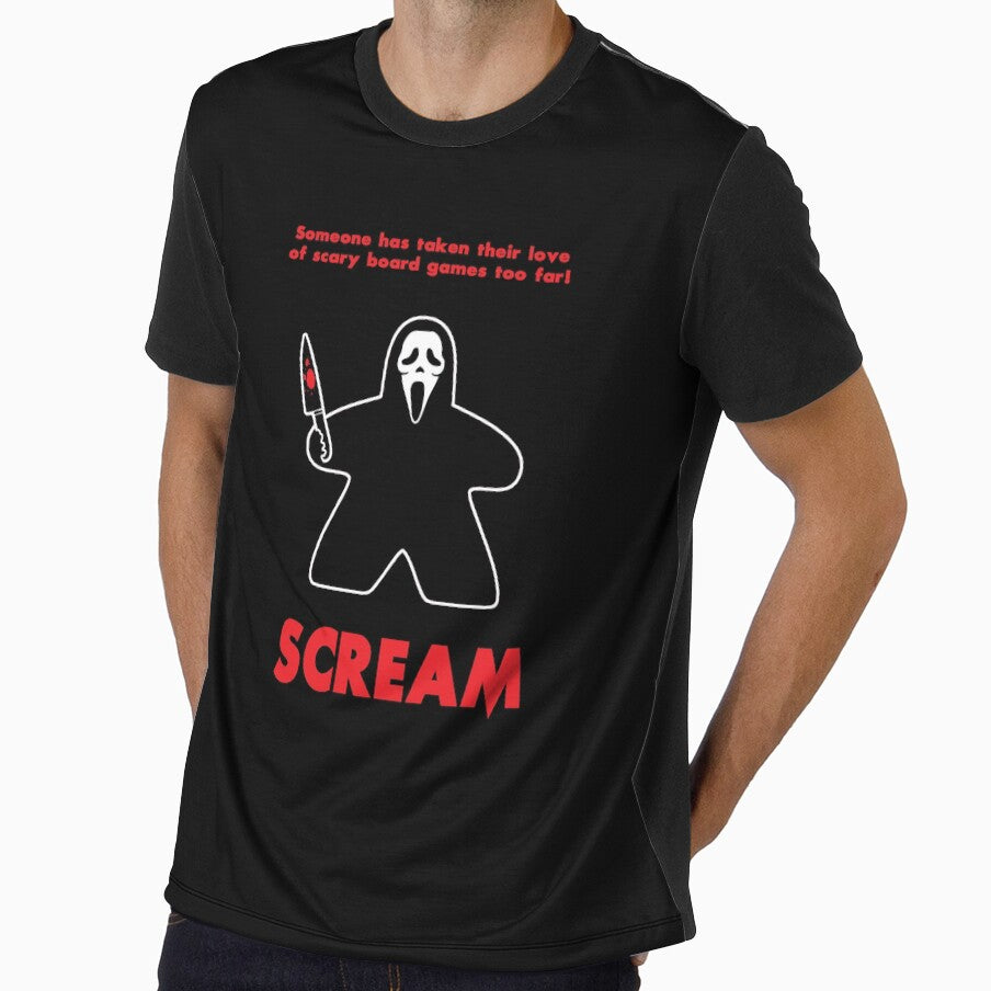 Scream Your Meeple Off! Minimal Movie Poster by Nerfenstein