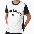 Social Battery 1% – Funny Introvert Low Energy Meme Design by romelleworks