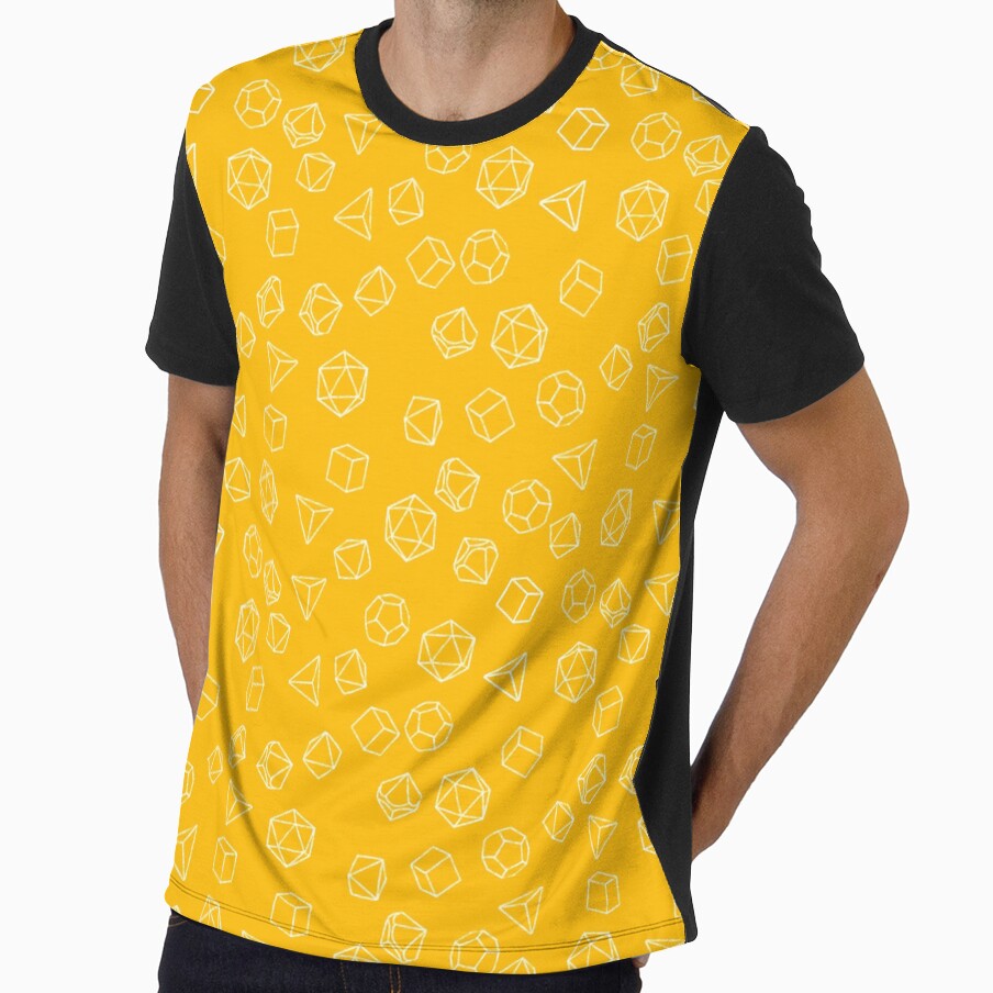 DnD Dice Yellow Pattern by sagm