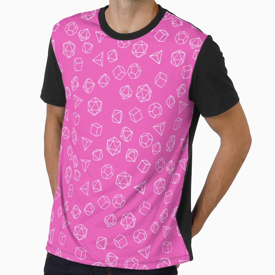 DnD Dice Pink Pattern by sagm