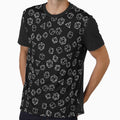 DnD Dice White on Black Pattern by sagm