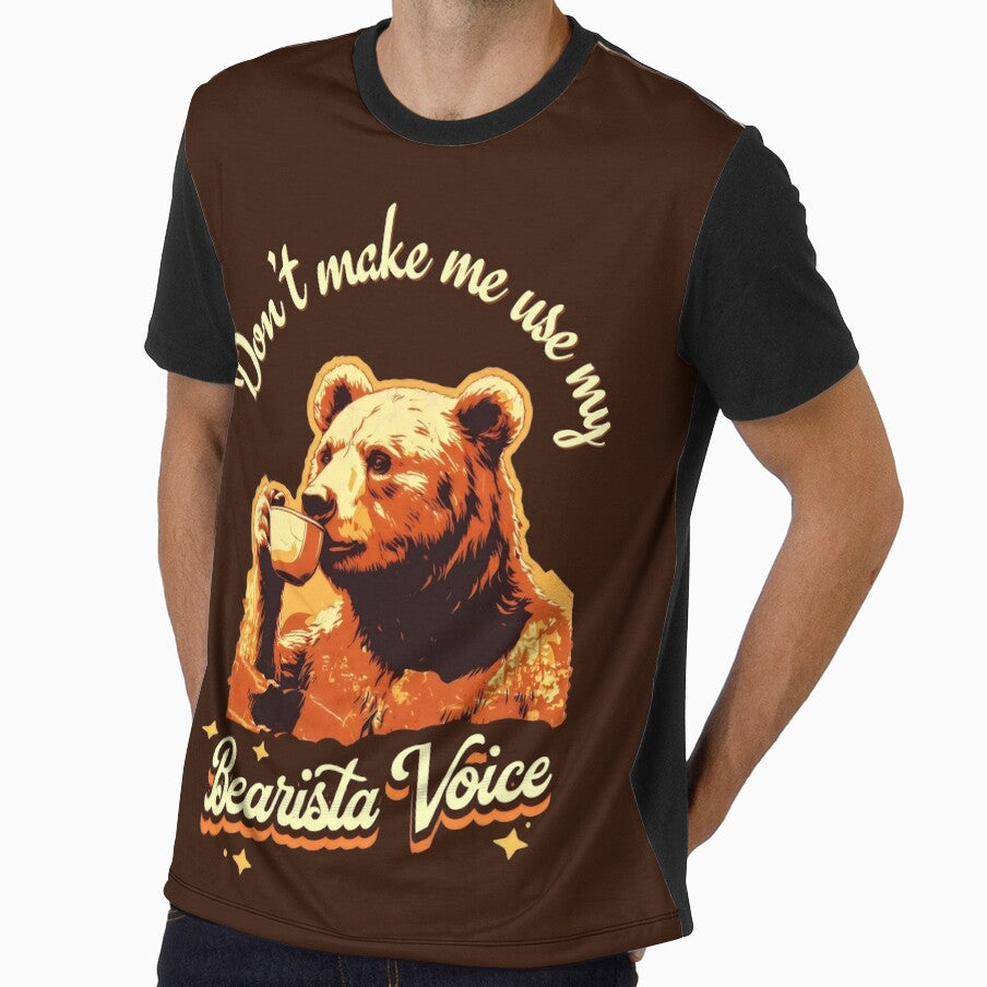 Don't Make Me Use My Bearista Voice Funny Barista Quotes by DemureArtsy