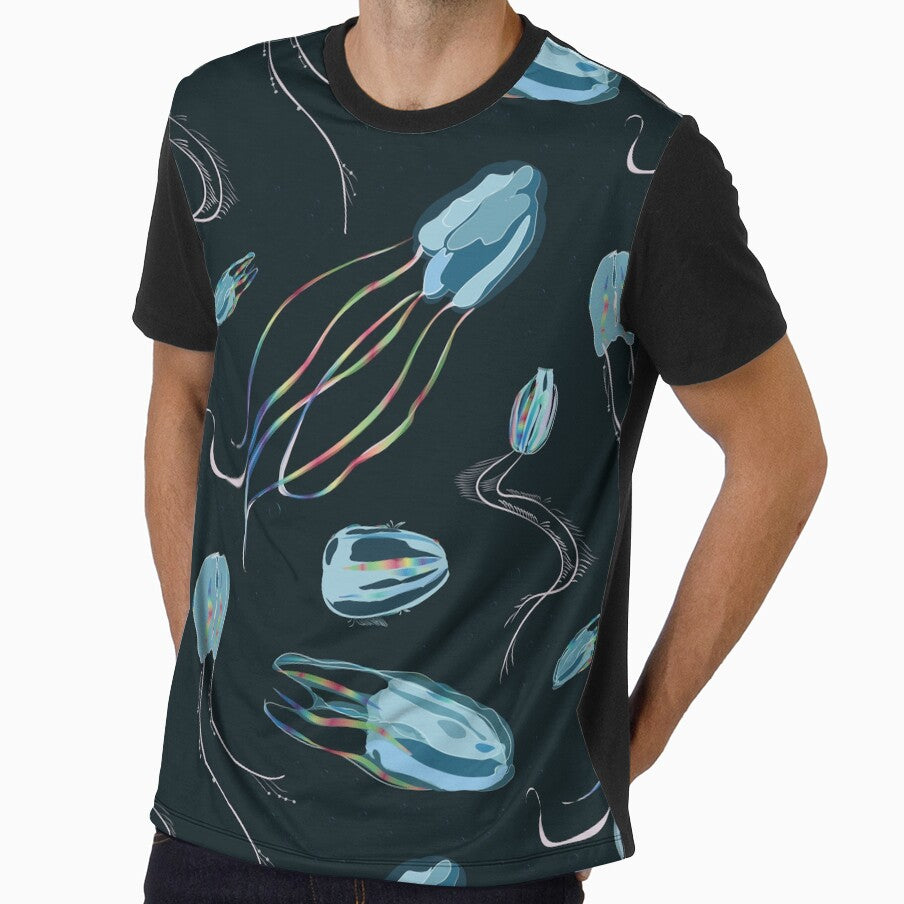 Dance of the Comb Jellies deep ocean by Colour Angel by KV