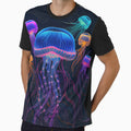 Glow of the Deep: A Jellyfish Multicolor Design by UltraGraphics