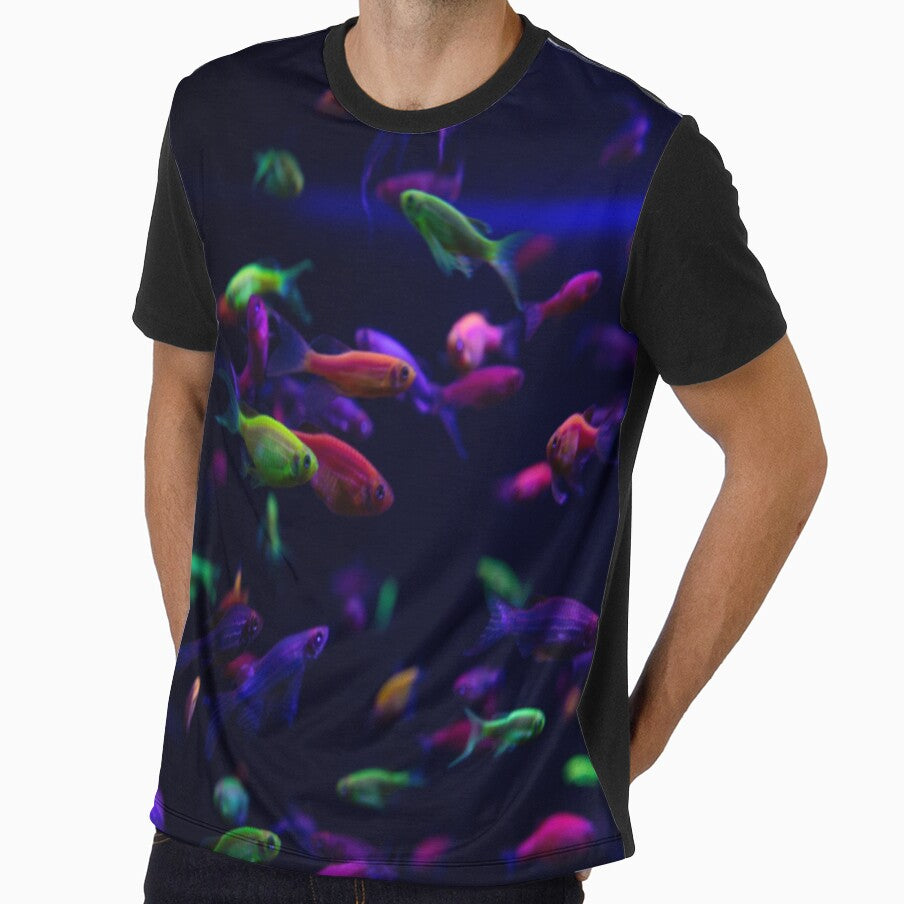 Neon glow fish color by Golden-place