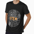 STEM Science, Technology, Engineering, and Mathematics creative circle-shaped outline design for STEM Geeks by venomousvector