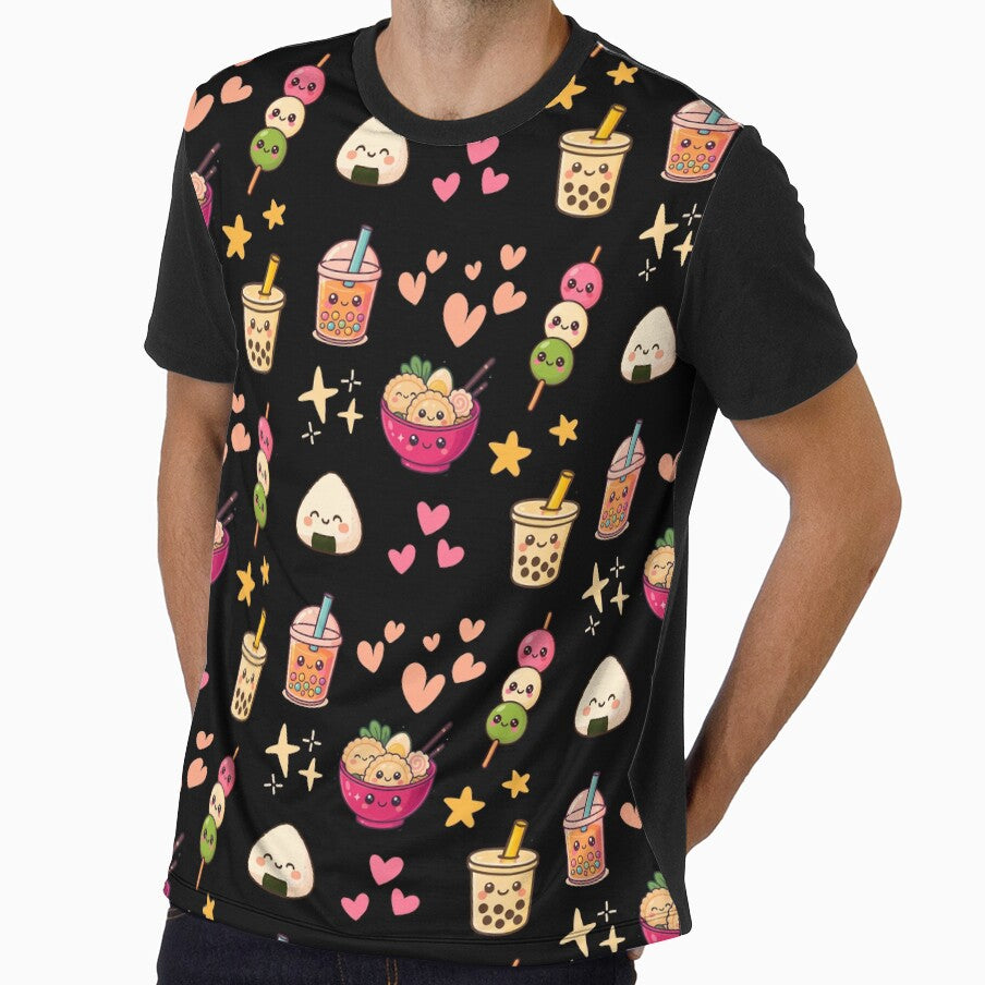 Adorable Asian Food and Drinks Pattern 1 by Lia Vina